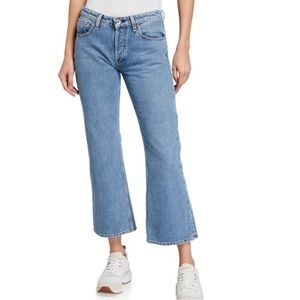 RAG & BONE | Rose Mid-Rise Cropped Flare Blue Jeans | Size: 30